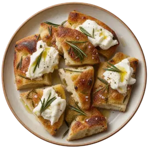 focaccia romarin chevre frais